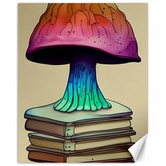 Forest Fairycore Mushroom Canvas 11  X 14  by GardenOfOphir