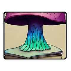 Forest Fairycore Mushroom One Side Fleece Blanket (small) by GardenOfOphir