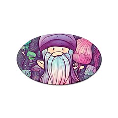 Foraging Mushroom Sticker Oval (100 Pack) by GardenOfOphir