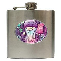 Foraging Mushroom Hip Flask (6 Oz) by GardenOfOphir