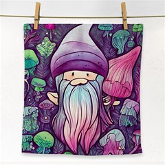 Foraging Mushroom Face Towel by GardenOfOphir