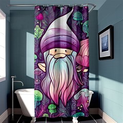 Foraging Mushroom Shower Curtain 36  X 72  (stall)  by GardenOfOphir