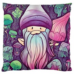 Foraging Mushroom Large Cushion Case (one Side) by GardenOfOphir