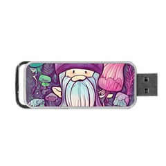 Foraging Mushroom Portable Usb Flash (one Side) by GardenOfOphir