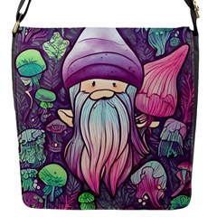 Foraging Mushroom Flap Closure Messenger Bag (s) by GardenOfOphir