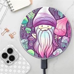 Foraging Mushroom Wireless Fast Charger(white) by GardenOfOphir