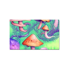 Natural Mushroom Illustration Design Sticker Rectangular (100 Pack) by GardenOfOphir