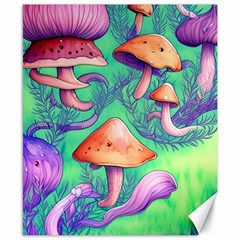 Natural Mushroom Illustration Design Canvas 8  X 10  by GardenOfOphir