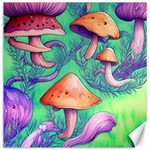 Natural Mushroom Illustration Design Canvas 16  x 16  15.2 x15.41  Canvas - 1