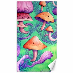 Natural Mushroom Illustration Design Canvas 40  X 72  by GardenOfOphir