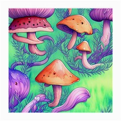 Natural Mushroom Illustration Design Medium Glasses Cloth by GardenOfOphir