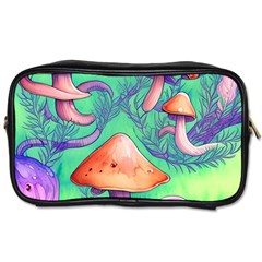 Natural Mushroom Illustration Design Toiletries Bag (two Sides) by GardenOfOphir