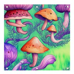 Natural Mushroom Illustration Design Banner And Sign 4  X 4  by GardenOfOphir