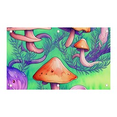 Natural Mushroom Illustration Design Banner And Sign 5  X 3  by GardenOfOphir