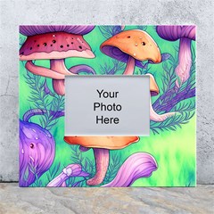 Natural Mushroom Illustration Design White Wall Photo Frame 5  X 7  by GardenOfOphir