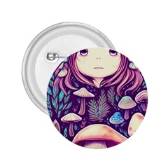 Fairy Mushroom Illustration Design 2 25  Buttons by GardenOfOphir