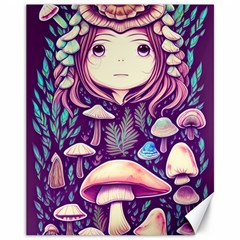 Fairy Mushroom Illustration Design Canvas 11  X 14  by GardenOfOphir