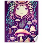 Fairy Mushroom Illustration Design Canvas 11  x 14  10.95 x13.48  Canvas - 1