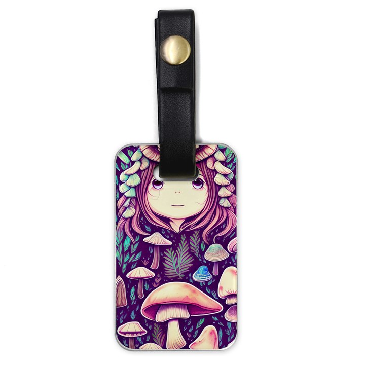 Fairy Mushroom Illustration Design Luggage Tag (one side)