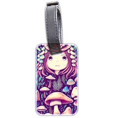 Fairy Mushroom Illustration Design Luggage Tag (two Sides) by GardenOfOphir