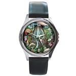 Craft Mushroom Round Metal Watch Front