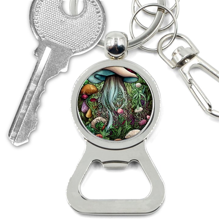 Craft Mushroom Bottle Opener Key Chain