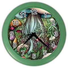 Craft Mushroom Color Wall Clock by GardenOfOphir