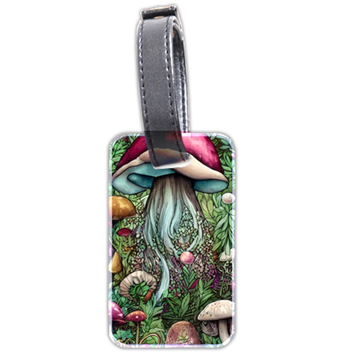 Craft Mushroom Luggage Tag (two sides)