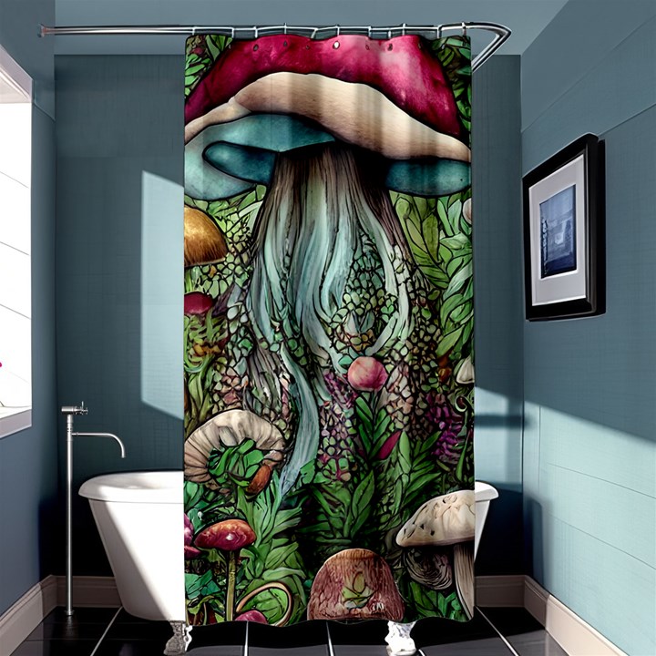 Craft Mushroom Shower Curtain 36  x 72  (Stall) 