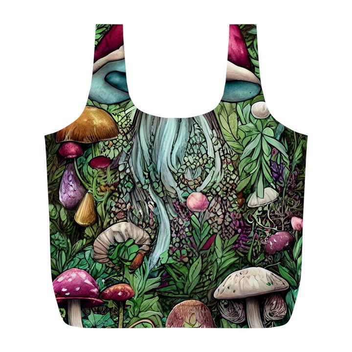 Craft Mushroom Full Print Recycle Bag (L)