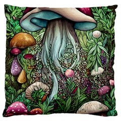 Craft Mushroom Standard Premium Plush Fleece Cushion Case (two Sides)