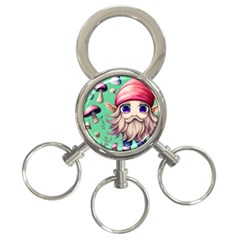 Orest Fairycore Vintagemushroom 3-ring Key Chain by GardenOfOphir