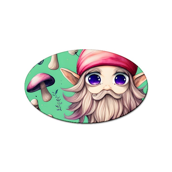 Orest Fairycore Vintagemushroom Sticker (Oval)