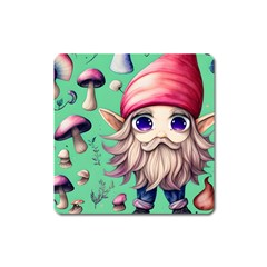 Orest Fairycore Vintagemushroom Square Magnet by GardenOfOphir