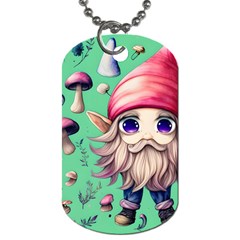 Orest Fairycore Vintagemushroom Dog Tag (one Side) by GardenOfOphir