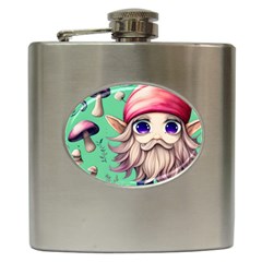 Orest Fairycore Vintagemushroom Hip Flask (6 Oz) by GardenOfOphir