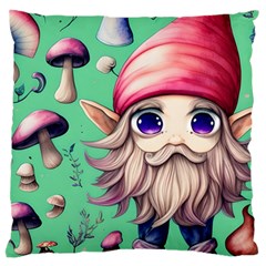 Orest Fairycore Vintagemushroom Standard Premium Plush Fleece Cushion Case (two Sides) by GardenOfOphir