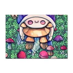 Foraging Natural Fairy Mushroom Craft Sticker A4 (100 Pack) by GardenOfOphir