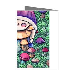 Foraging Natural Fairy Mushroom Craft Mini Greeting Cards (pkg Of 8) by GardenOfOphir