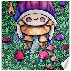 Foraging Natural Fairy Mushroom Craft Canvas 20  X 20  by GardenOfOphir