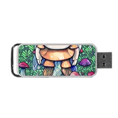 Foraging Natural Fairy Mushroom Craft Portable Usb Flash (two Sides) by GardenOfOphir