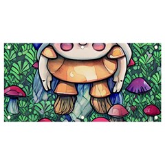 Foraging Natural Fairy Mushroom Craft Banner And Sign 4  X 2  by GardenOfOphir