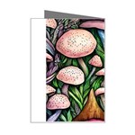 Flowery Garden Nature Woodsy Mushroom Mini Greeting Card Right