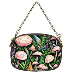 Flowery Garden Nature Woodsy Mushroom Chain Purse (two Sides) by GardenOfOphir