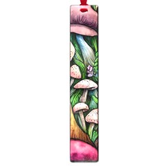 Flowery Garden Nature Woodsy Mushroom Large Book Marks by GardenOfOphir