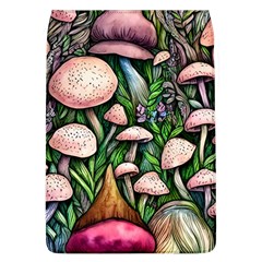 Flowery Garden Nature Woodsy Mushroom Removable Flap Cover (l) by GardenOfOphir