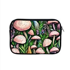 Flowery Garden Nature Woodsy Mushroom Apple Macbook Pro 15  Zipper Case by GardenOfOphir