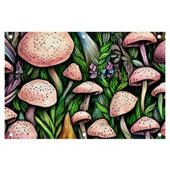 Flowery Garden Nature Woodsy Mushroom Banner And Sign 6  X 4  by GardenOfOphir