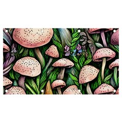 Flowery Garden Nature Woodsy Mushroom Banner And Sign 7  X 4  by GardenOfOphir