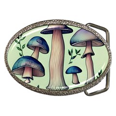 Mushroom Foresty Forestcore Belt Buckles by GardenOfOphir